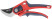 Profi pruner, overlapping cutting edges, opening adjustment, belt spring, rubberized. handles 210 mm