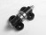 Mini bearing support rollers for heavy loads (8 pcs), low, height 19.5 mm