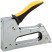 Stapler for narrow staples "type 53" 6-10 mm, metal body, rubberized lever