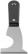 Multifunctional painting spatula, plastic handle 63 mm