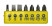 Short reversible screwdriver with 1/4" inserts, 8 presets