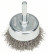 Cup brush with stainless steel wavy wire, 50x0.3 mm 50 mm, 0.3 mm