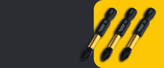 Our brand offers you bits for a screwdriver in the assortment.