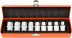 Набор головок TORX E10-E24 (DR1/2"; 9пр; мет. кейс) АвтоDело (39819)