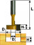 Фреза паз конструкционная ф12,7мм Т-обр хв 8мм