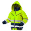 Insulated reflective jacket; yellow; size S