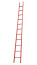 LSPD-4.0MG single-section dielectric fiberglass ladder, metal ends (Soft ground) h=4200mm, step 11