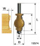 Фреза кромочная фигурная ф25,4х35мм хв 12мм