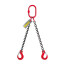 OCALIFT Sling 2SC 7.5t 1m double-branched chain 8kl glazed chain 8kl G80