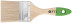 Кисть флейцевая "Микс", смешанная натуральная и искусственная щетина, деревянная ручка 2,5" (63 мм)