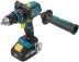 Acc Power Drill. Brushless; 20.0 V; 0-500/2000 rpm; 100 Nm; Li-Ion 4.0 Ah; 2 hours; res. tilt; case