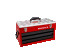 Heavy-duty Metal Tool Boxes with 3 Drawers 523x257x300 mm