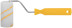 Валик полиакриловый белый с желтой полосой "миди", диам. 30/54 мм; ворс 12 мм, 100 мм