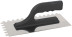Toothed trowel 10 x 10, stainless steel, 270 x 130 mm, plastic handle