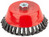 Cup plate, M14 nut, 150 mm twisted steel wire