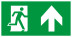 Пиктограмма ЭРА INFO-SSA-127 бэклит 259x128мм Человек-стрелка-вверх зеленая SSA-103