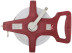 Measuring tape, red open case, fiberglass tape 50 m