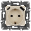 Розетка ЭРА Elegance 14-4108-02 2P+E 16A-250В со шторками с USB type-A+C 5В-3А слоновая кость