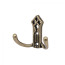 Hook metal two-horn metal PALAZZO antique brass AKS
