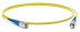 FC-S2-9-FC/UR-FC/UR-H-1M-LSZH-YL Патч-корд волоконно-оптический (шнур) SM 9/125 (OS2), FC/UPC-FC/UPC, 2.0 мм, simplex, LSZH, 1 м