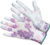Nylon gardening gloves with nitrile coating