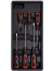 Set of 6 professional screwdrivers PH2x38, PH0x75, PH1x100, PH2x150, SL5x100, SL6x150 CRV // HARDEN