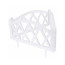 Decorative garden fence for garden and country Geoplastboard 300x26 cm, white