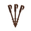 Drip irrigation pegs 40 pieces for tube d 16mm brown