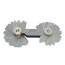 Templates with a radius of 1-7 mm