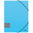 Berlingo "Instinct" A4 elastic band folder, 600 microns, aquamarine