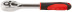Hand crank (ratchet), 40Cr alloy steel mechanism, plastic rubberized handle, 1/4", 24 prongs