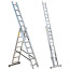 Aluminum three-section ladder 3x14 PROFI Master tool