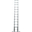 Telescopic ladder, aluminum 3.8 m