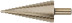 Step drill bit HSS Co5% (P6M5K5) for metal, 15 steps, 4-32 mm