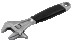 Paзводнoй реверсивный ключ с захватом для труб ERGO, хромированный, длина 257/захват 33 мм, резиновая рукоятка
