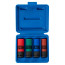 1/2" Deep Impact Socket Set, hexagon, 15, 17, 19, 21 mm KING TONY 44904MP01
