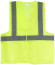 Yellow signal vest, 1 horizontal and 2 vertical stripes, 80 gr., size XL