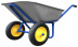 Two-wheeled construction wheelbarrow, 100 l, 200 kg load capacity