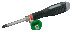 Screwdriver with ERGO handle for Phillips PH 2x200 mm screws, with safety ring