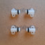 Waterproof rollers for a roll-out floor furniture drawer, 4 pcs. Height 22 mm