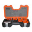 Set of Sandflex® ring bimetallic saws 16 - 64 mm + 2 holders + drill bit, 12 pcs.