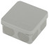 Soldering box ERA KOR-80-80-40- 9g-2MP Two-component HF UV resistant 80x80x40mm grey Direct mounting IP67