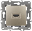 Розетка ЭРА Серия 12 12-3114-04 HDMI IP20 шампань