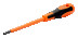 Insulated screwdriver with ERGO handle for screws with a slot of 1.2x6.5 mm