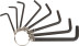 Ключи TORX 8 шт. Т9-Т40 на кольце