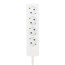 ProConnect extension cable 4 sockets, 1.5 m, 3x0.75 mm2, s/w, white