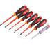 Отвертки диэлектрические VDE трехгранная рукоятка набор 7ед. (SL 2.5/SL 3/SL 4/SL 5.5/PH1/PH2/тестер)
