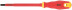 Insulated screwdriver 1000 V, CrV steel, rubberized handle 6.5x150 mm SL