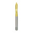 Machine tap HSS ground M 3x0.5 TiN for through holes