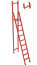 SSV-3.6W fiberglass stepladder with vertical support, wide steps, h=3930mm, h work area=2800mm, steps.9